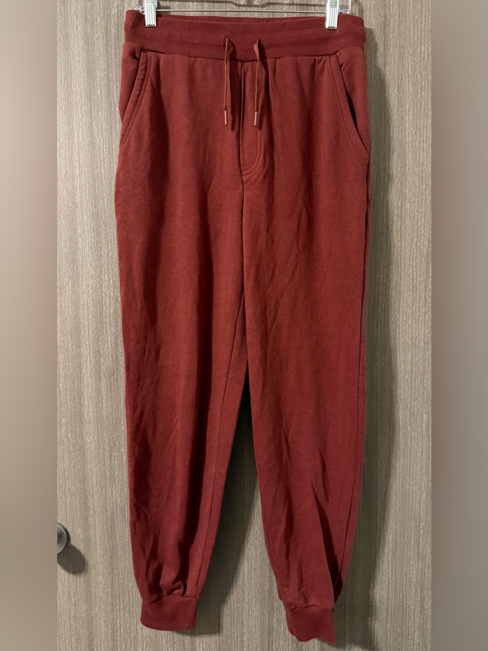 Shinesty Drawstring Jogger Pants in Deep Rust